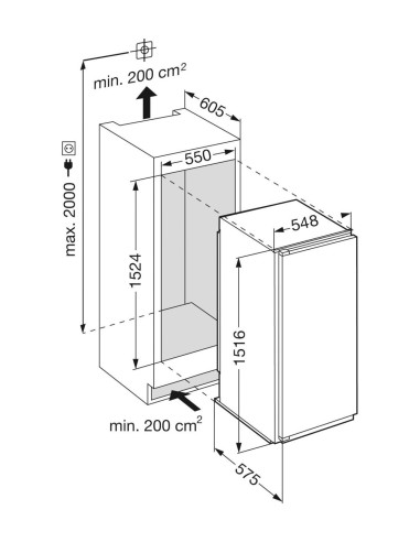 Liebherr IKFPc 2854 Premium - dimensions
