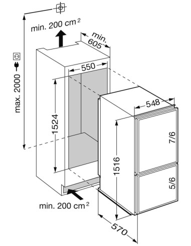 Liebherr ECc 2866 Premium - dimensions