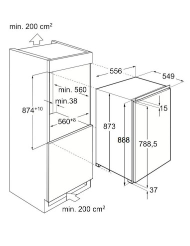 Electrolux IK1345S - dimensions