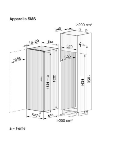 ZUG Optima 2 eco 55cm - dimensions