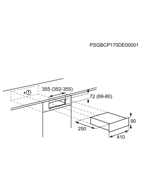 Dimensions d'encastrement