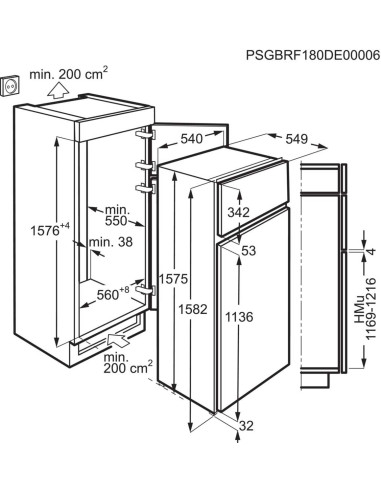 AEG SANTO AIK2683R - Dimensions