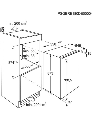 AEG AIK1344R - Dimensions