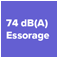 Essorage 74 dB(A)